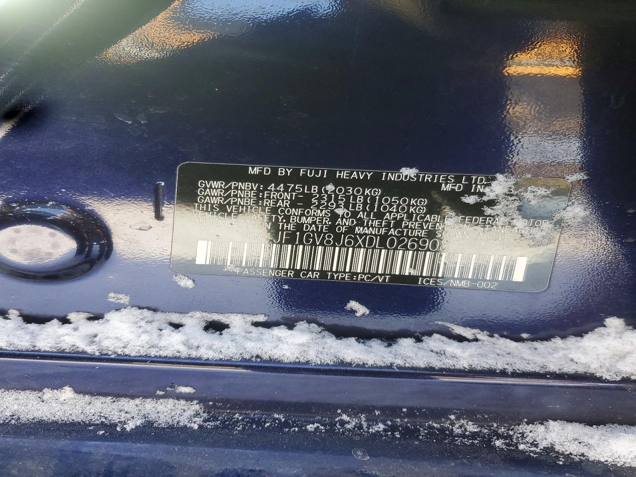 2013 Subaru Impreza wrx sti