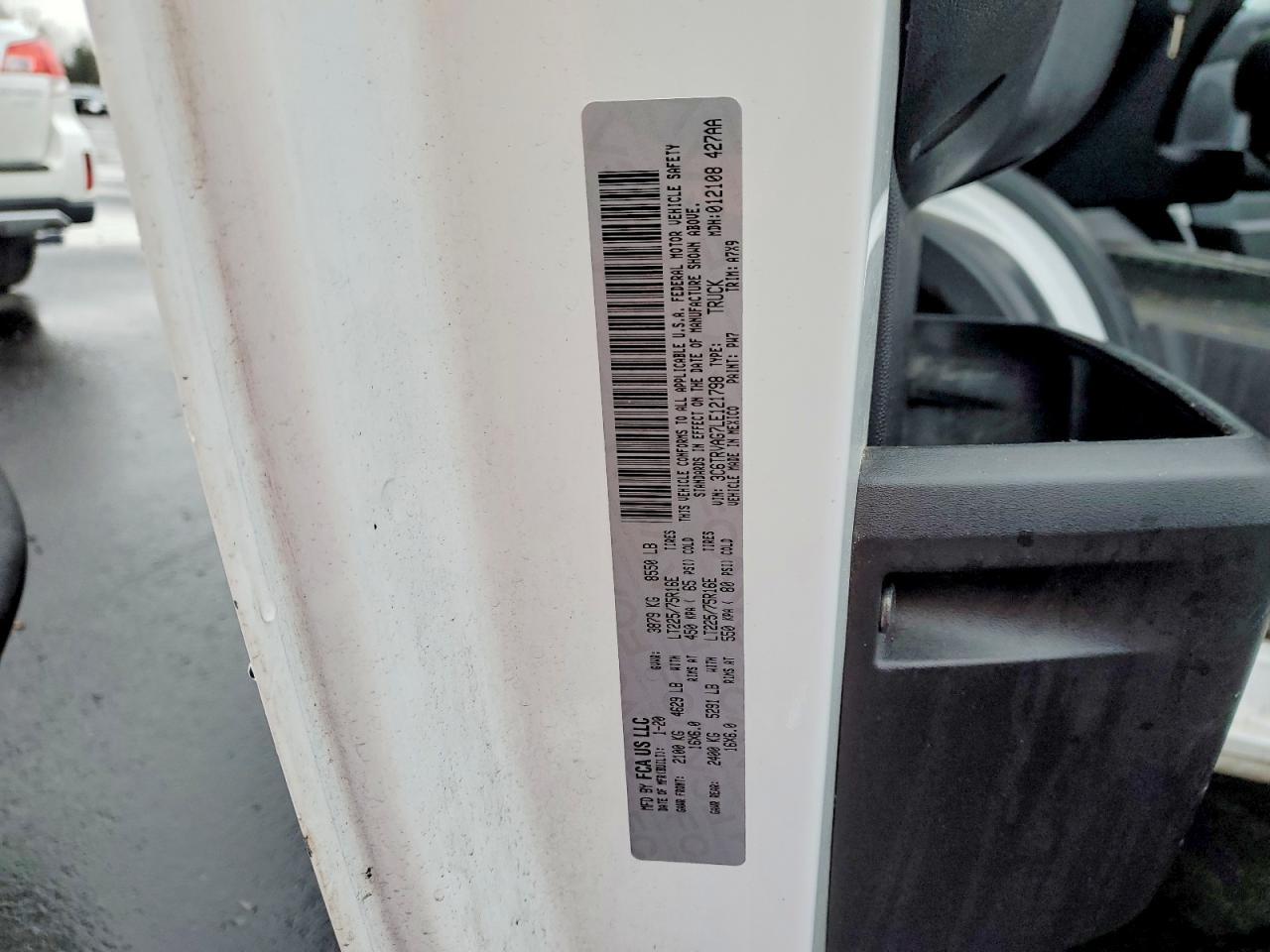 2020 Dodge RAM Promaster Van 1500