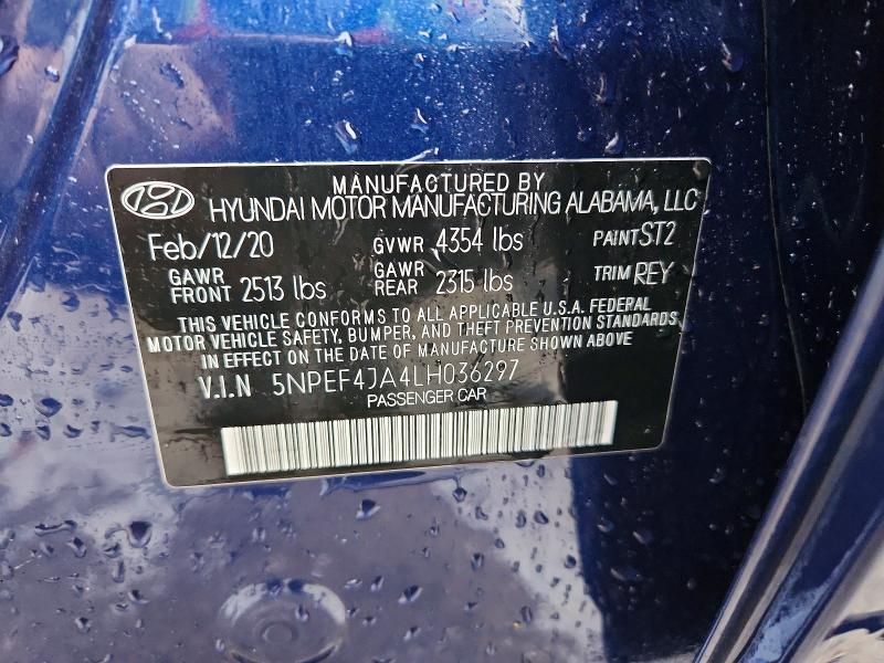 2020 Hyundai Sonata sel