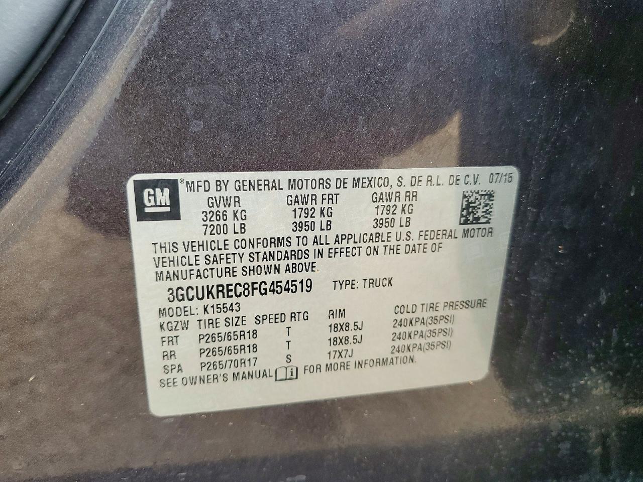 2015 Chevrolet Silverado K1500 LT