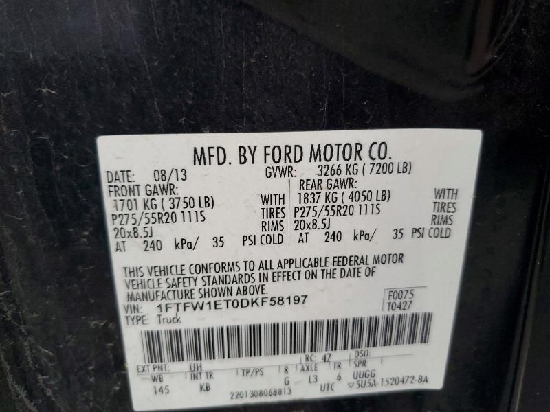 2013 Ford F150 Supercrew