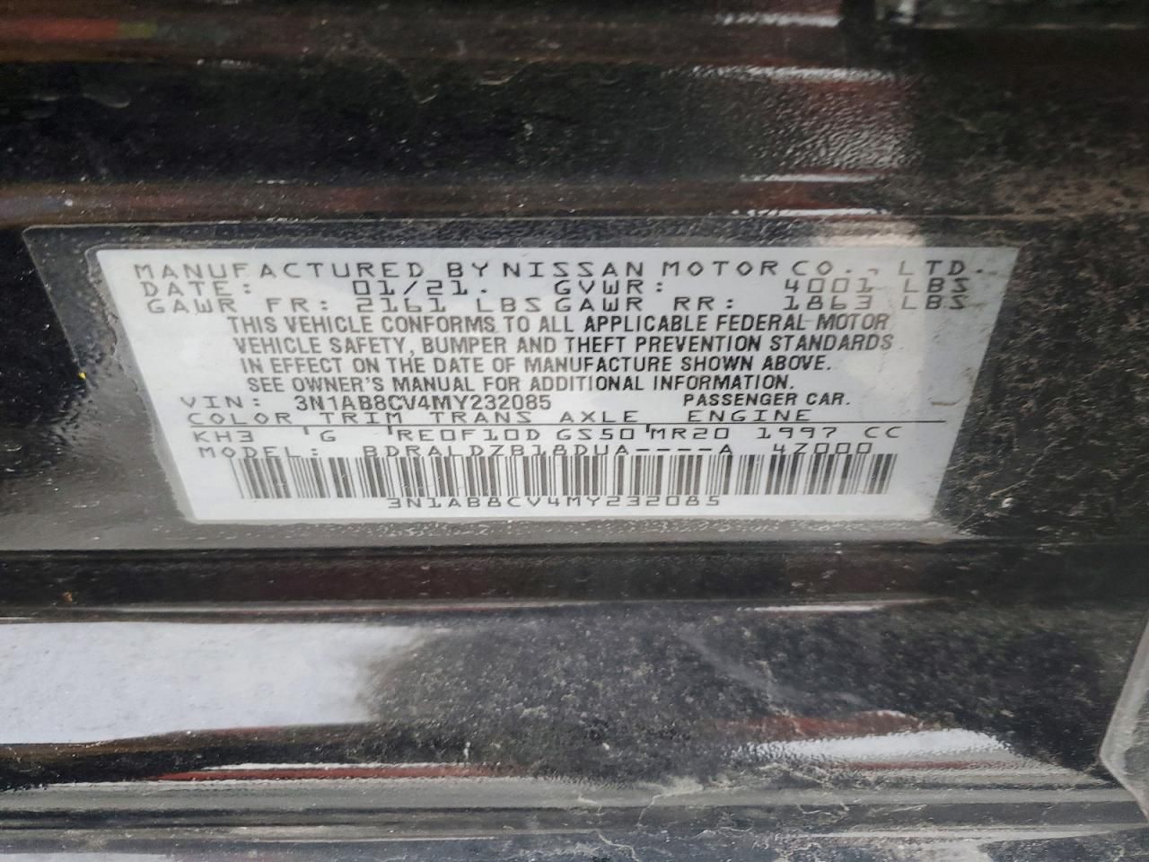 2021 Nissan Sentra sv