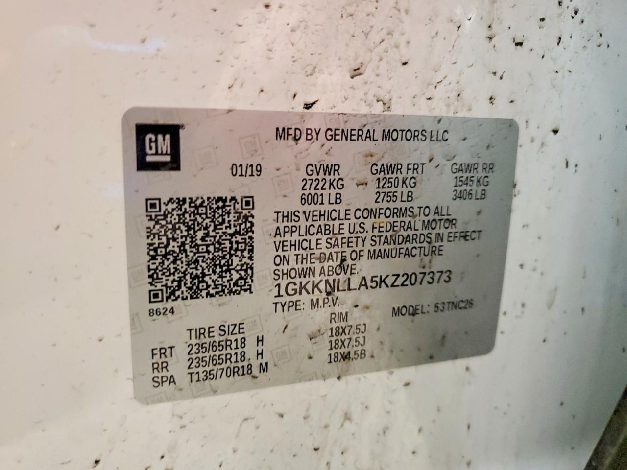2019 GMC Acadia sle