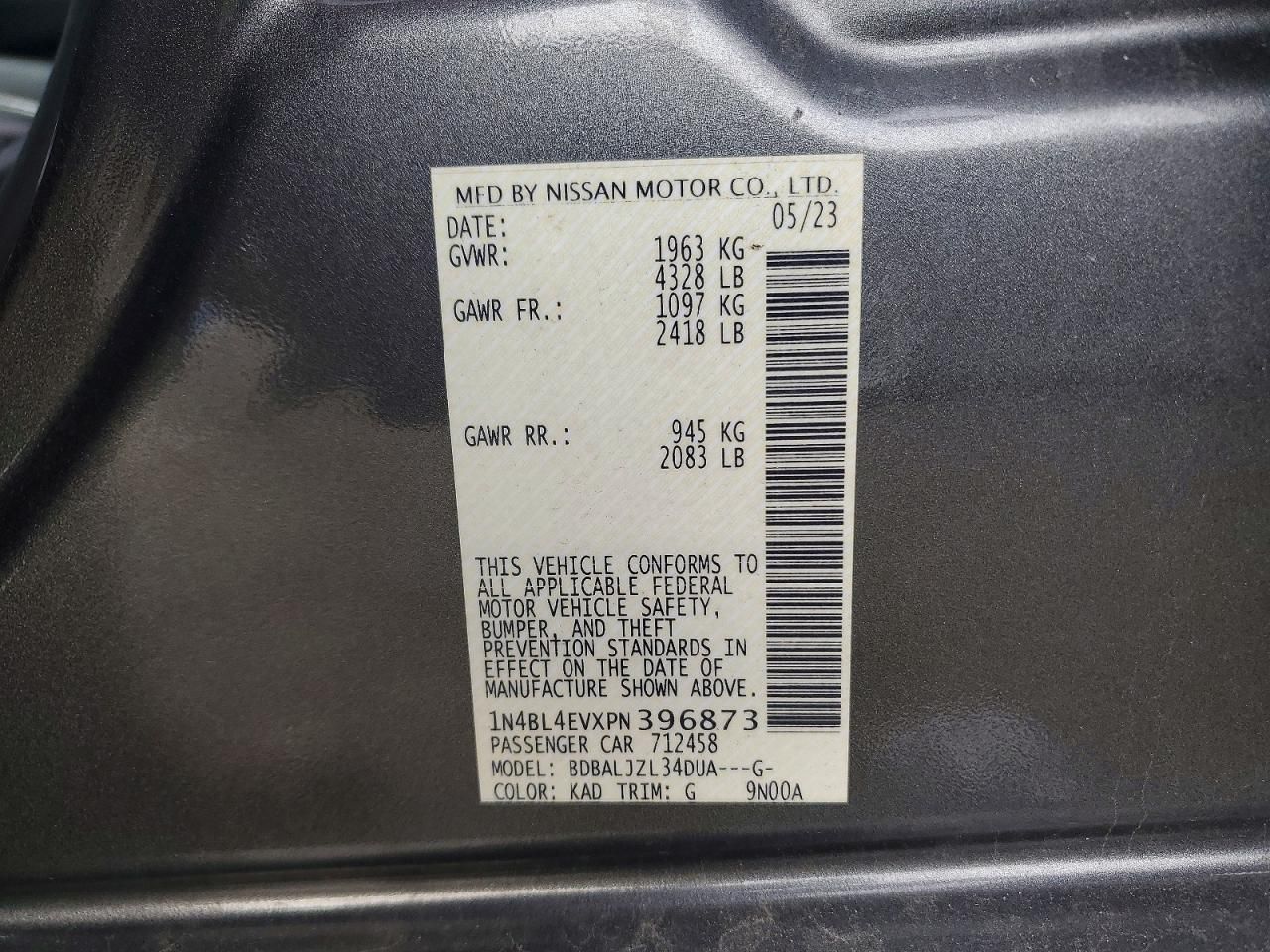 2023 Nissan Altima sl