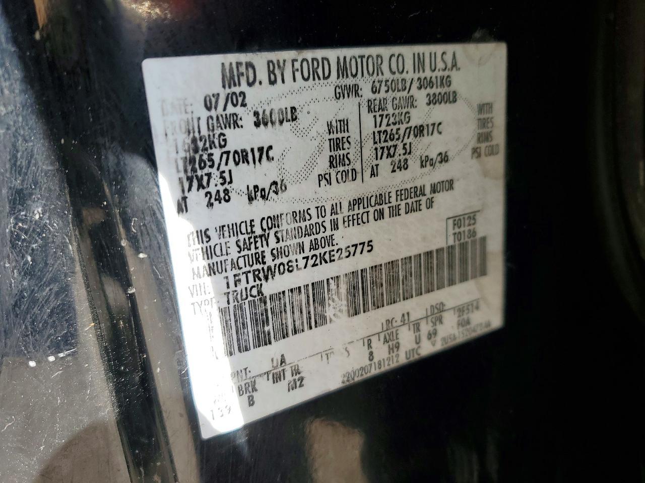 2002 Ford F150 Supercrew