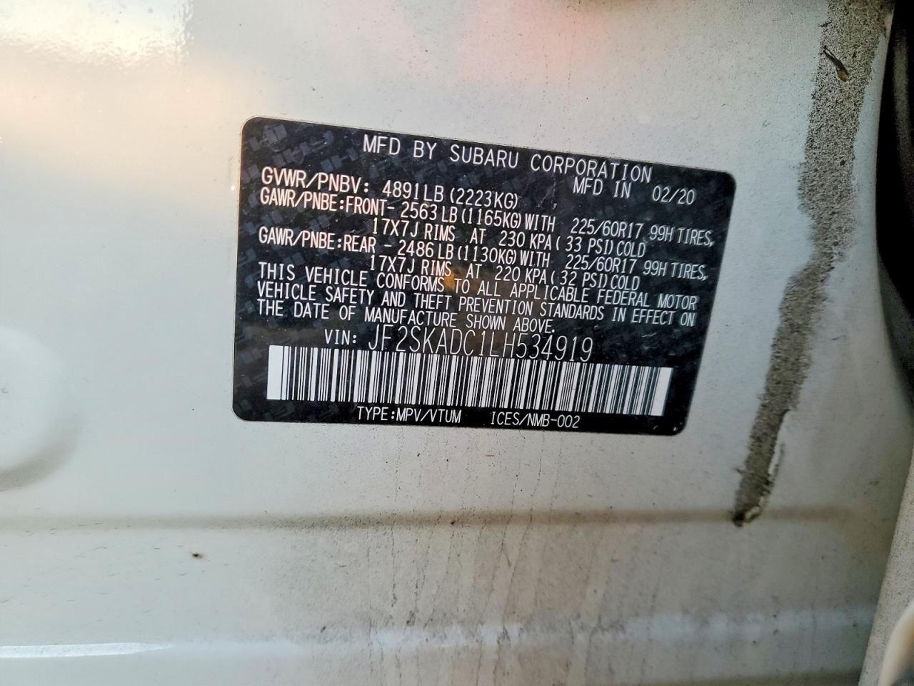 2020 Subaru Forester