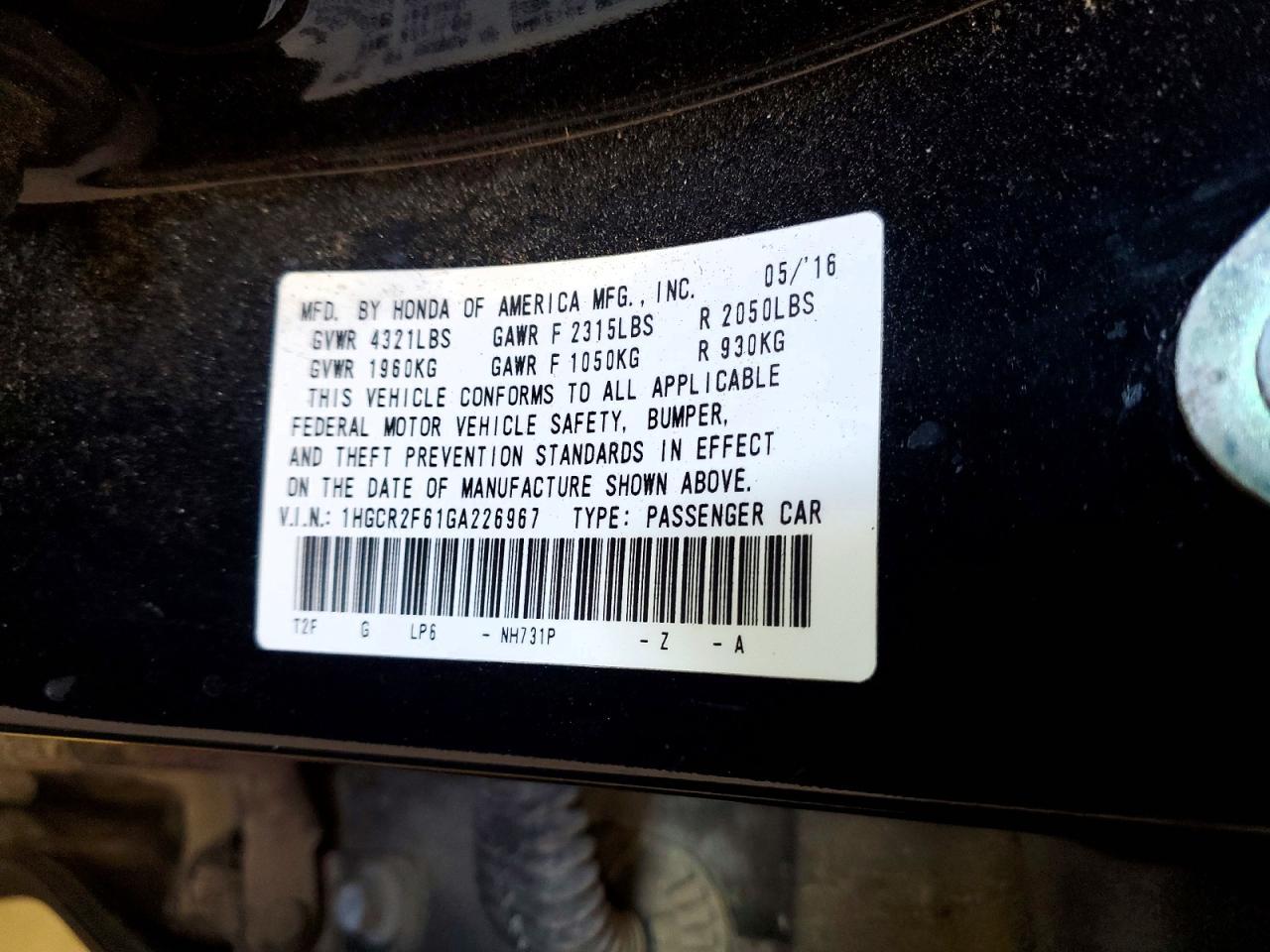 2016 Honda Accord Sport