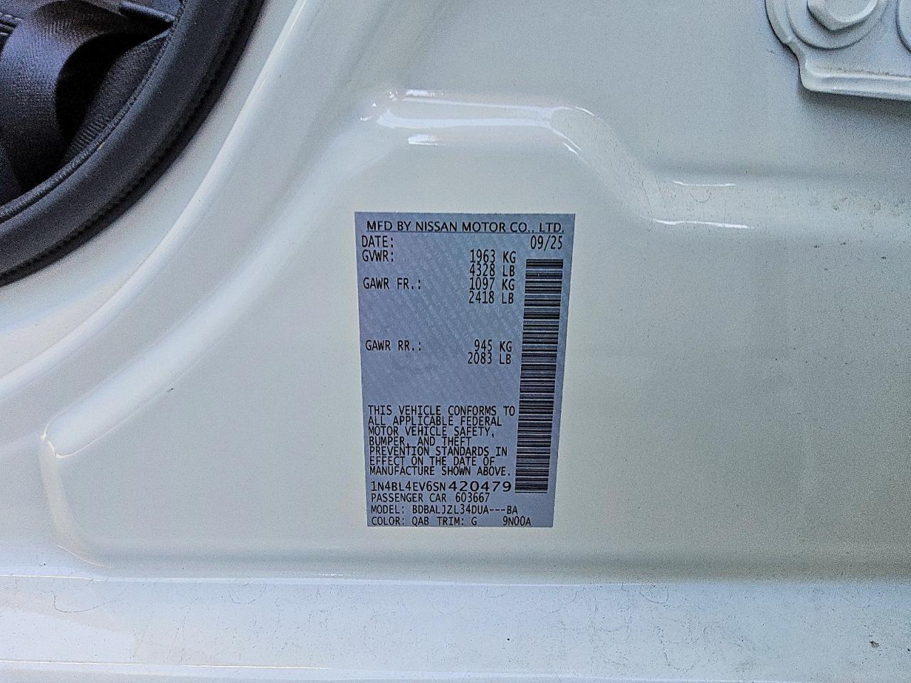 2025 Nissan Altima 2.5 sl