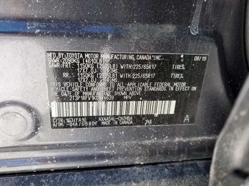 2019 Toyota Rav4 xle