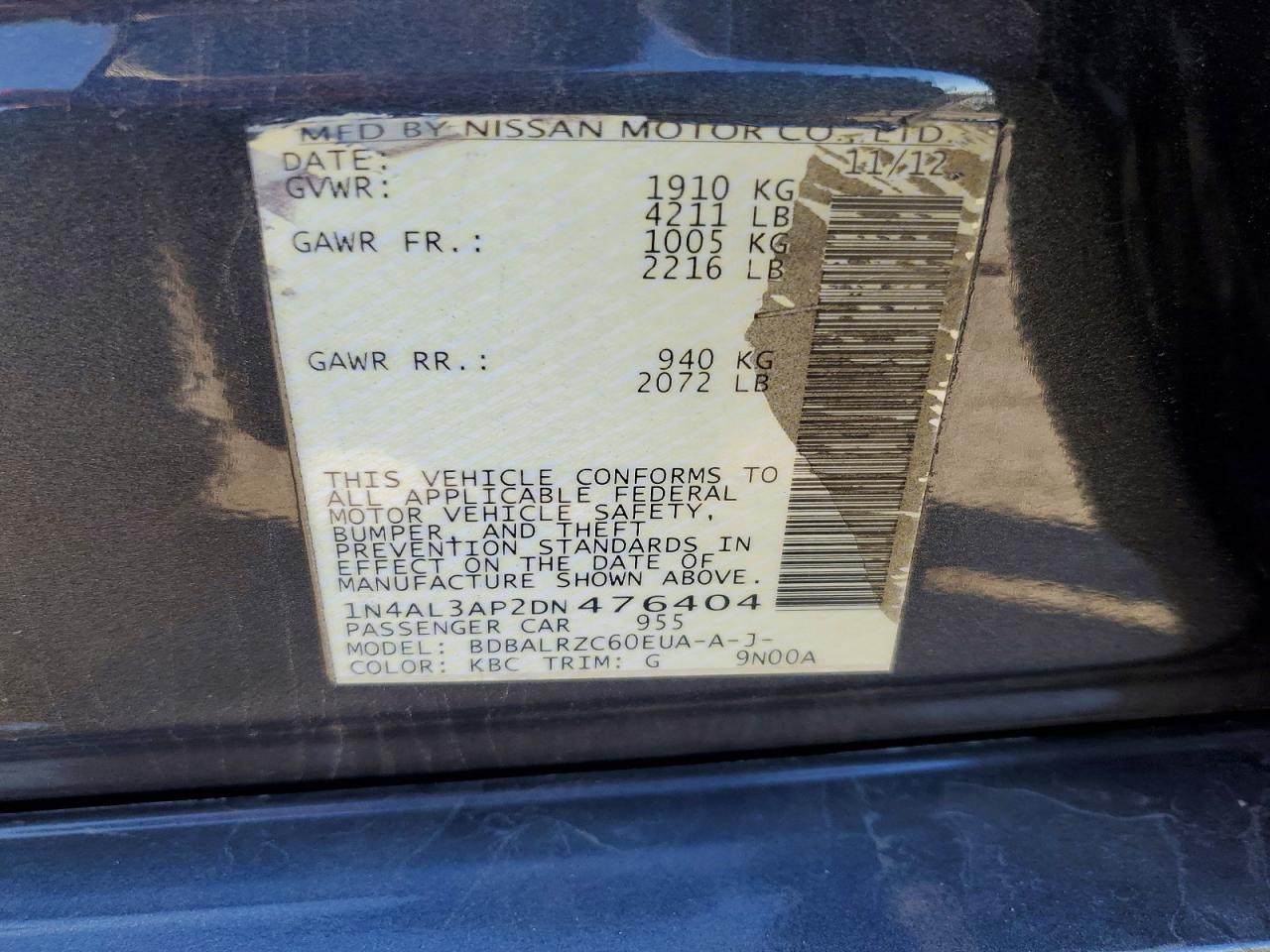 2013 Nissan Altima 2.5