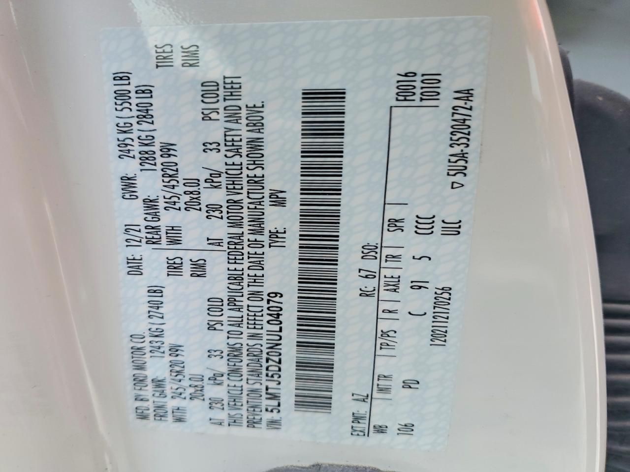 2022 Lincoln Corsair Grand Touring