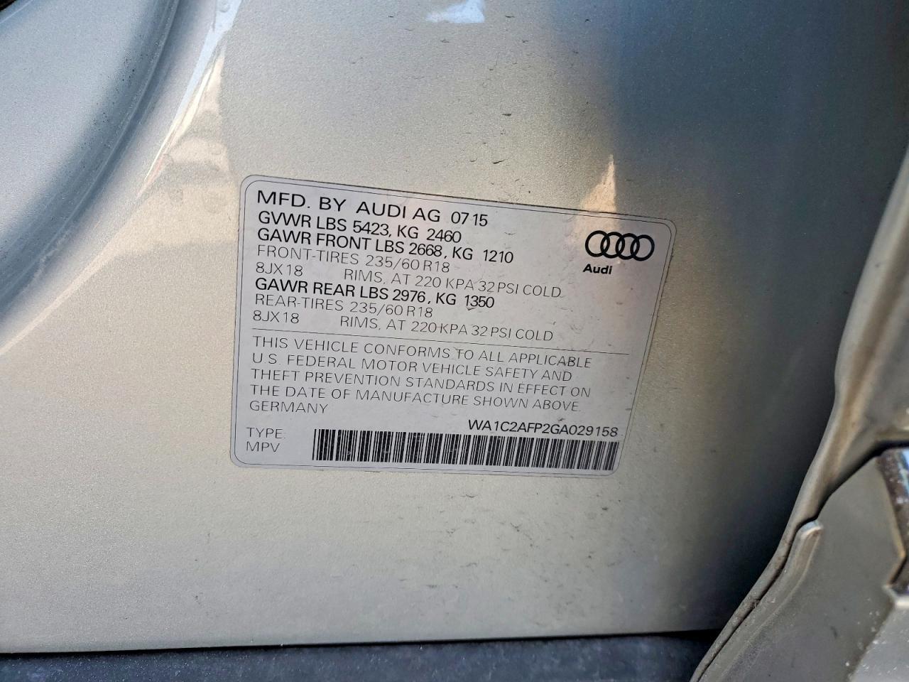 2016 Audi Q5 Premium