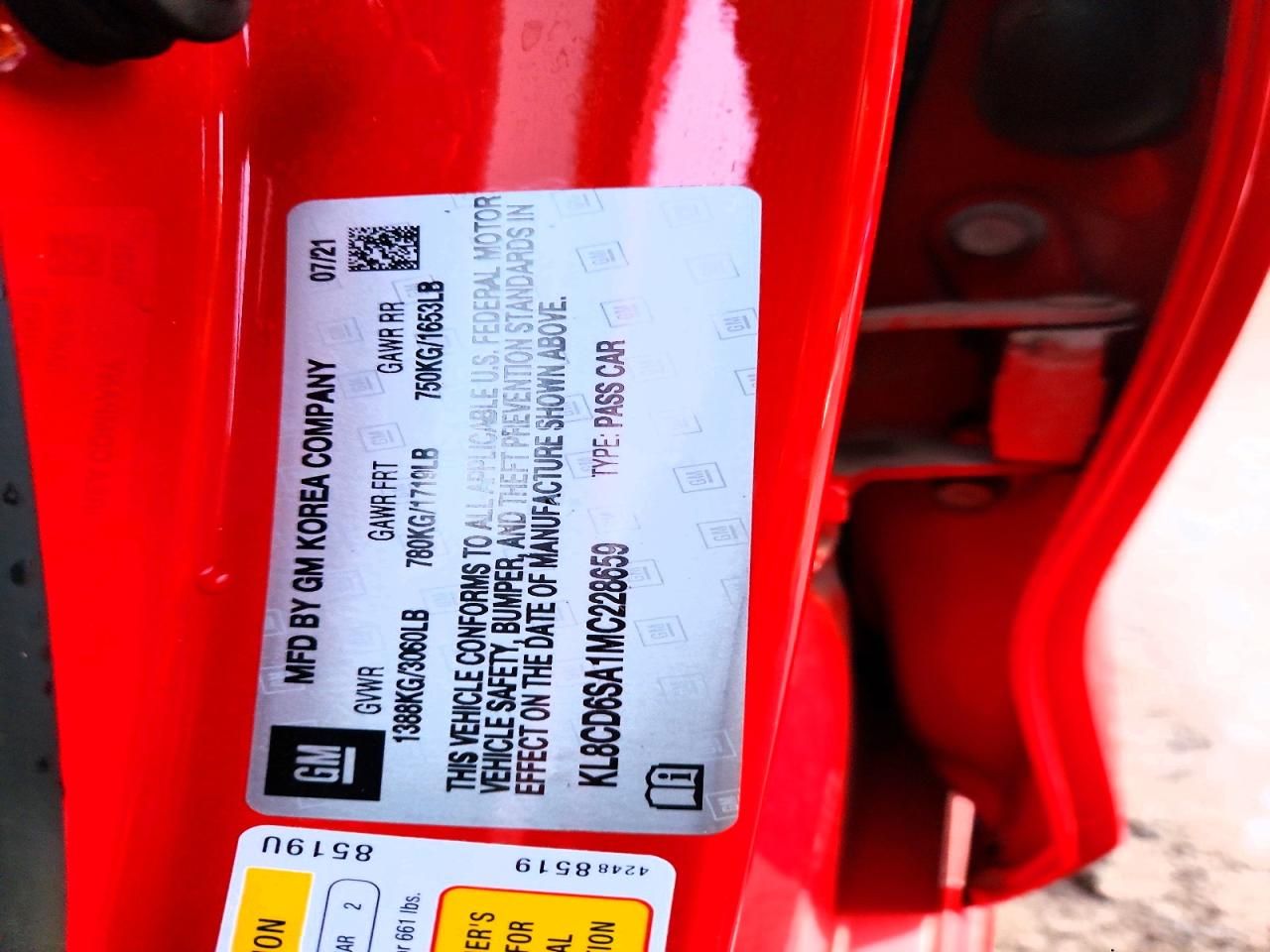 2021 Chevrolet Spark 1LT