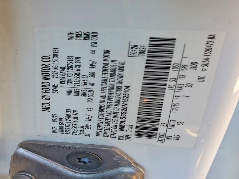 2022 Ford Transit Connect xl