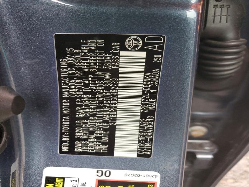 2016 Toyota Corolla l