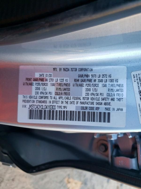 2020 Mazda Cx-9 Grand Touring