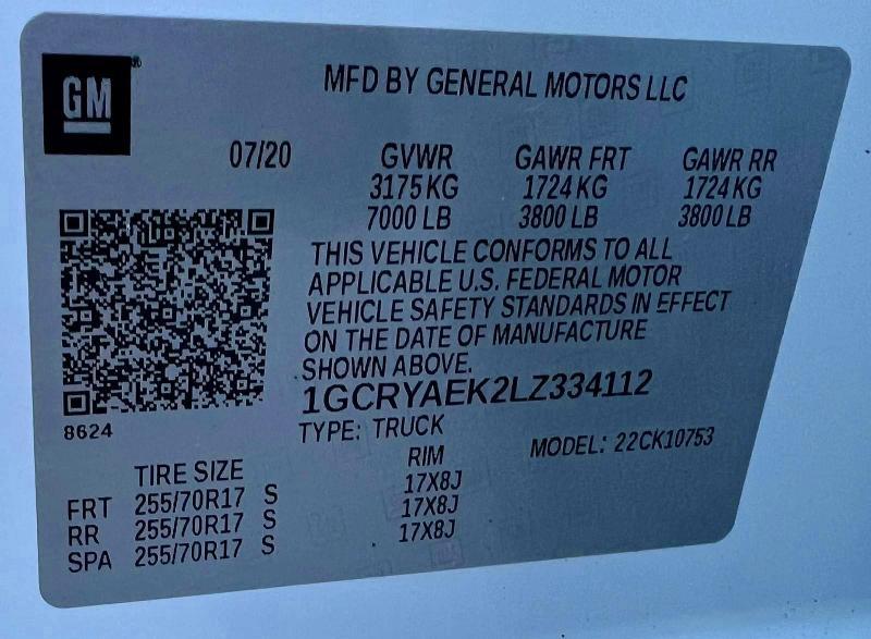 2020 Chevrolet Silverado K1500