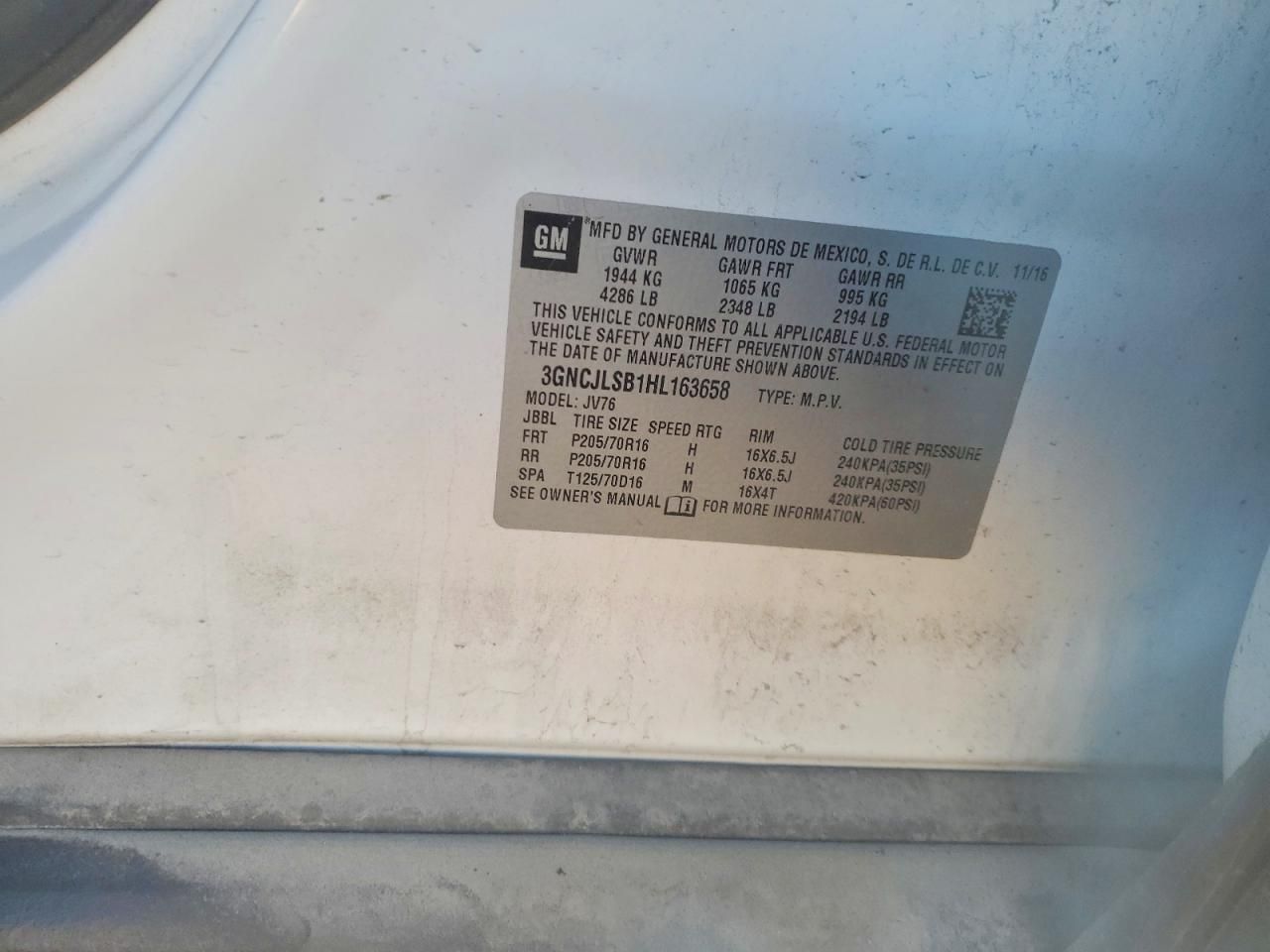 2017 Chevrolet Trax 1LT