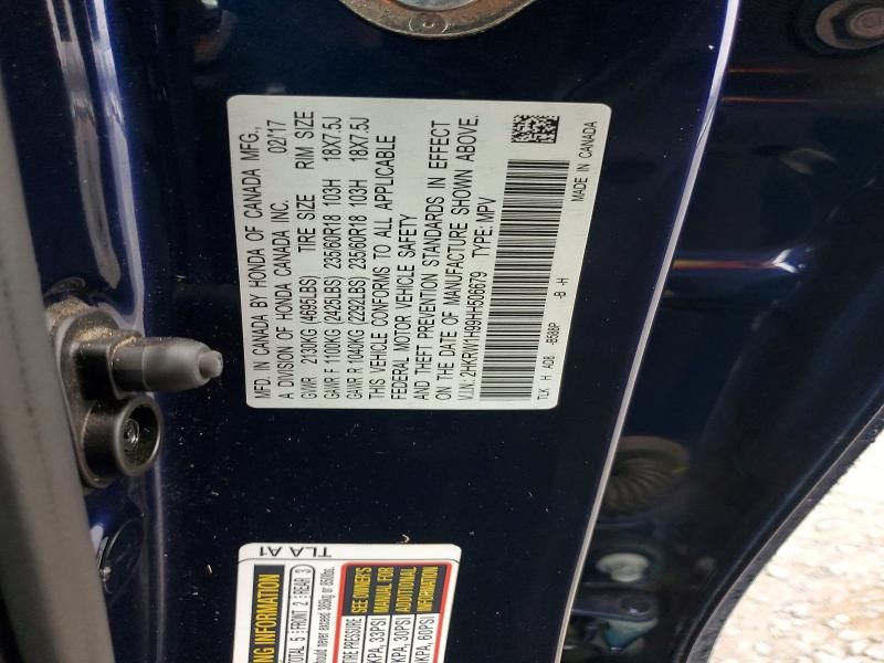 2017 Honda Cr-v Touring