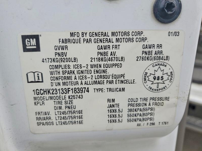 2003 Chevrolet Silverado K2500 Heavy Duty