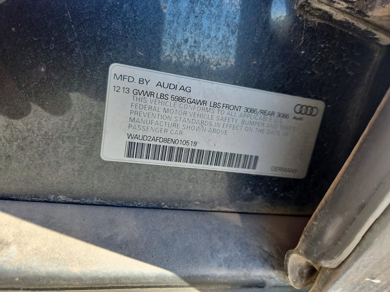 2014 Audi S8 Quattro