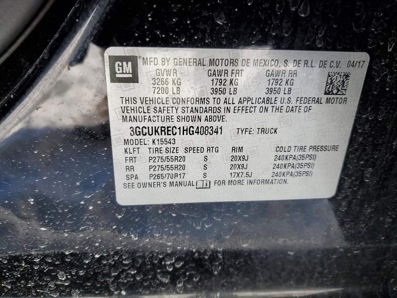 2017 Chevrolet Silverado K1500 LT