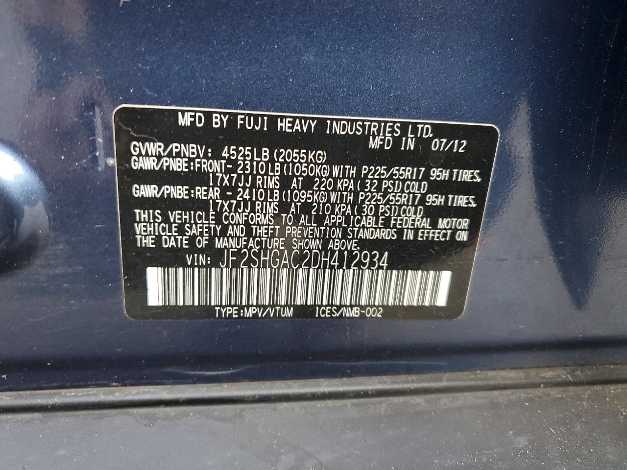 2013 Subaru Forester 2.5x