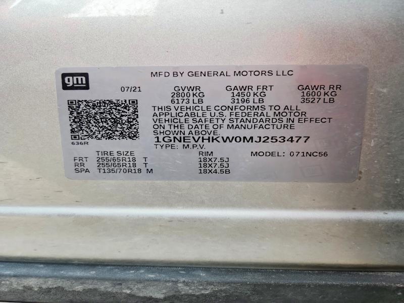 2021 Chevrolet Traverse lt