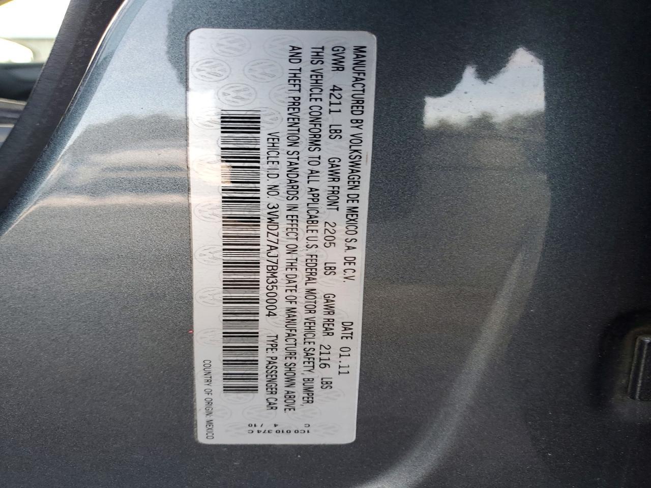 2011 Volkswagen Jetta se