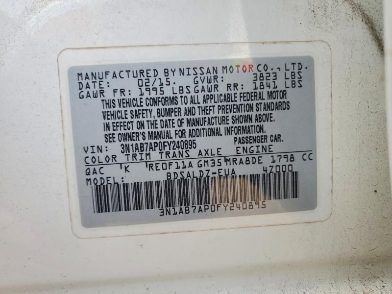 2015 Nissan Sentra s