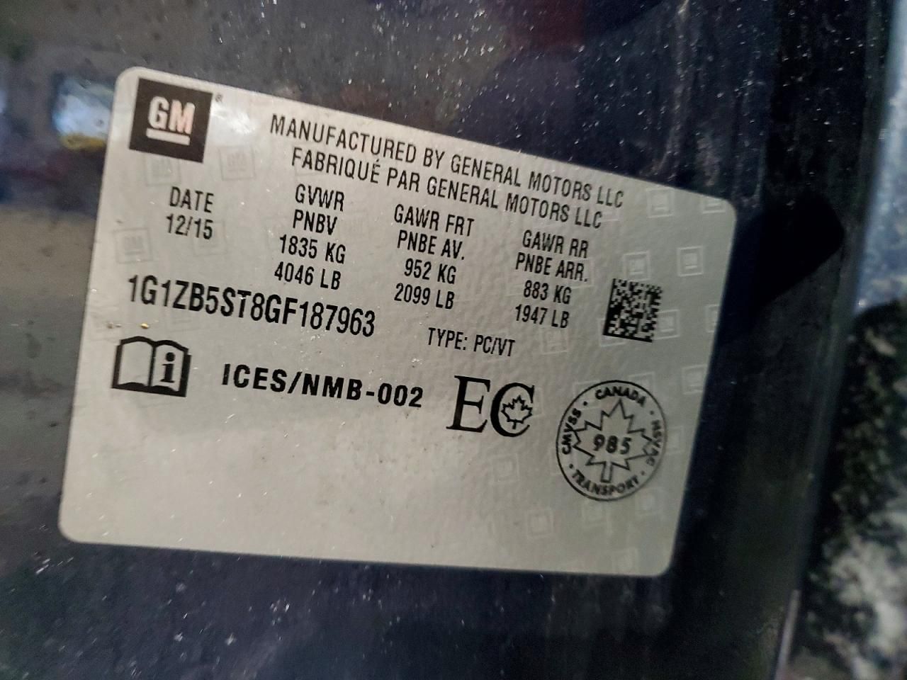 2016 Chevrolet Malibu ls