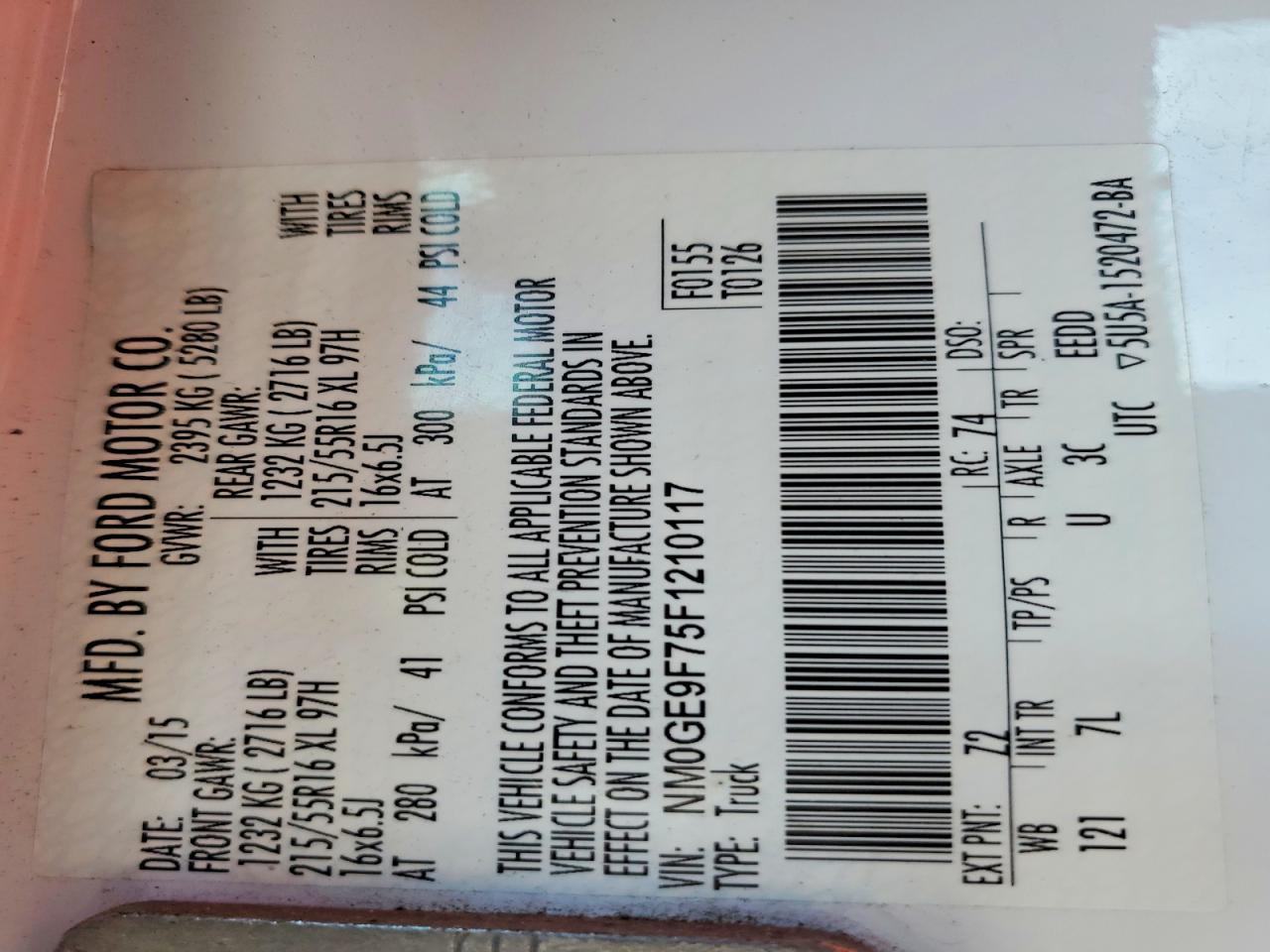 2015 Ford Transit Connect xlt