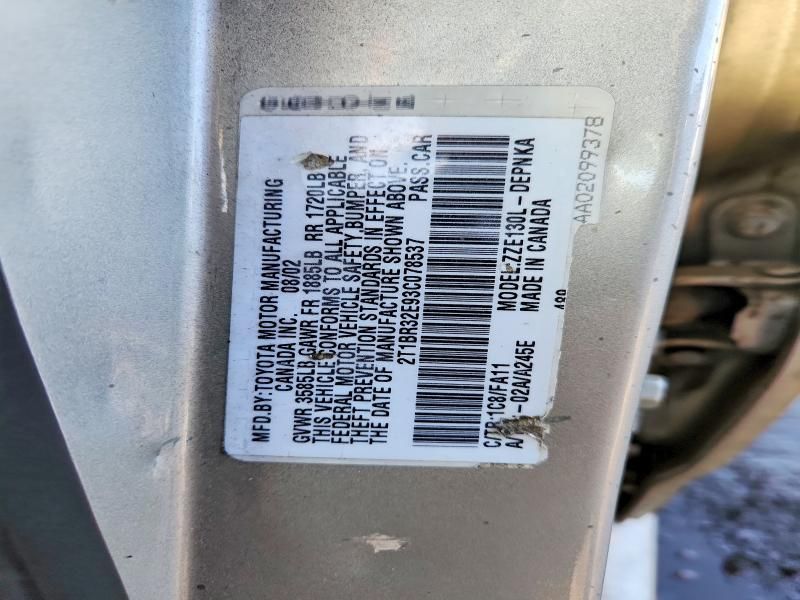 2003 Toyota Corolla ce