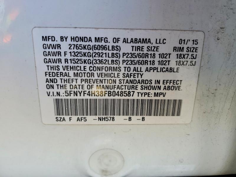 2015 Honda Pilot se