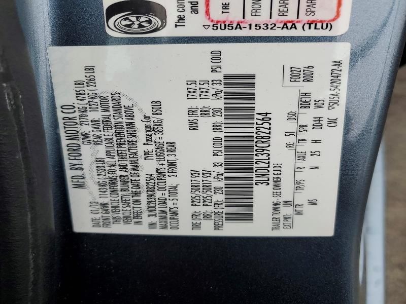 2012 Lincoln Mkz Hybrid