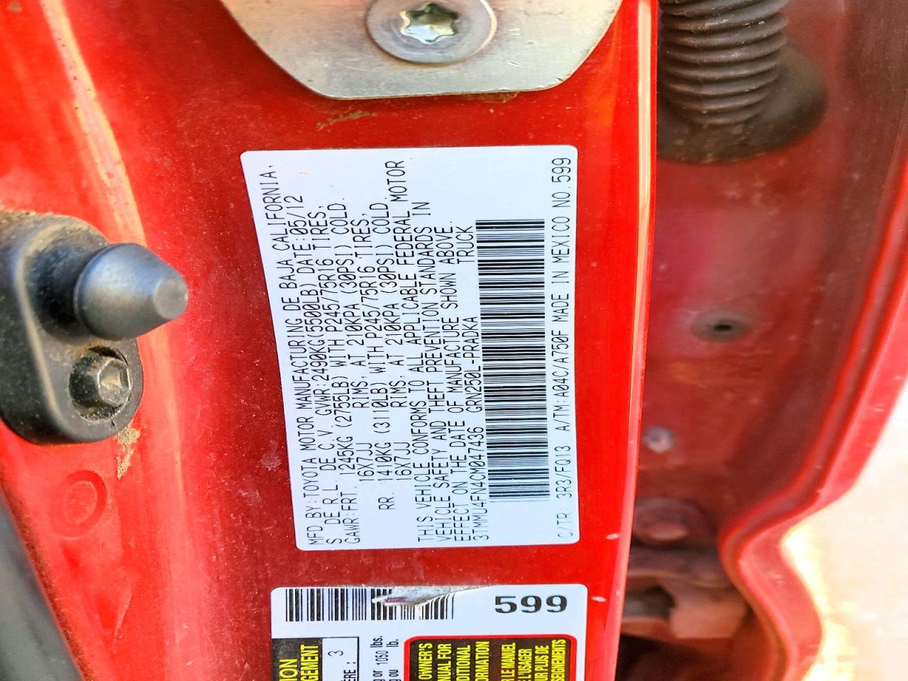2012 Toyota Tacoma V6