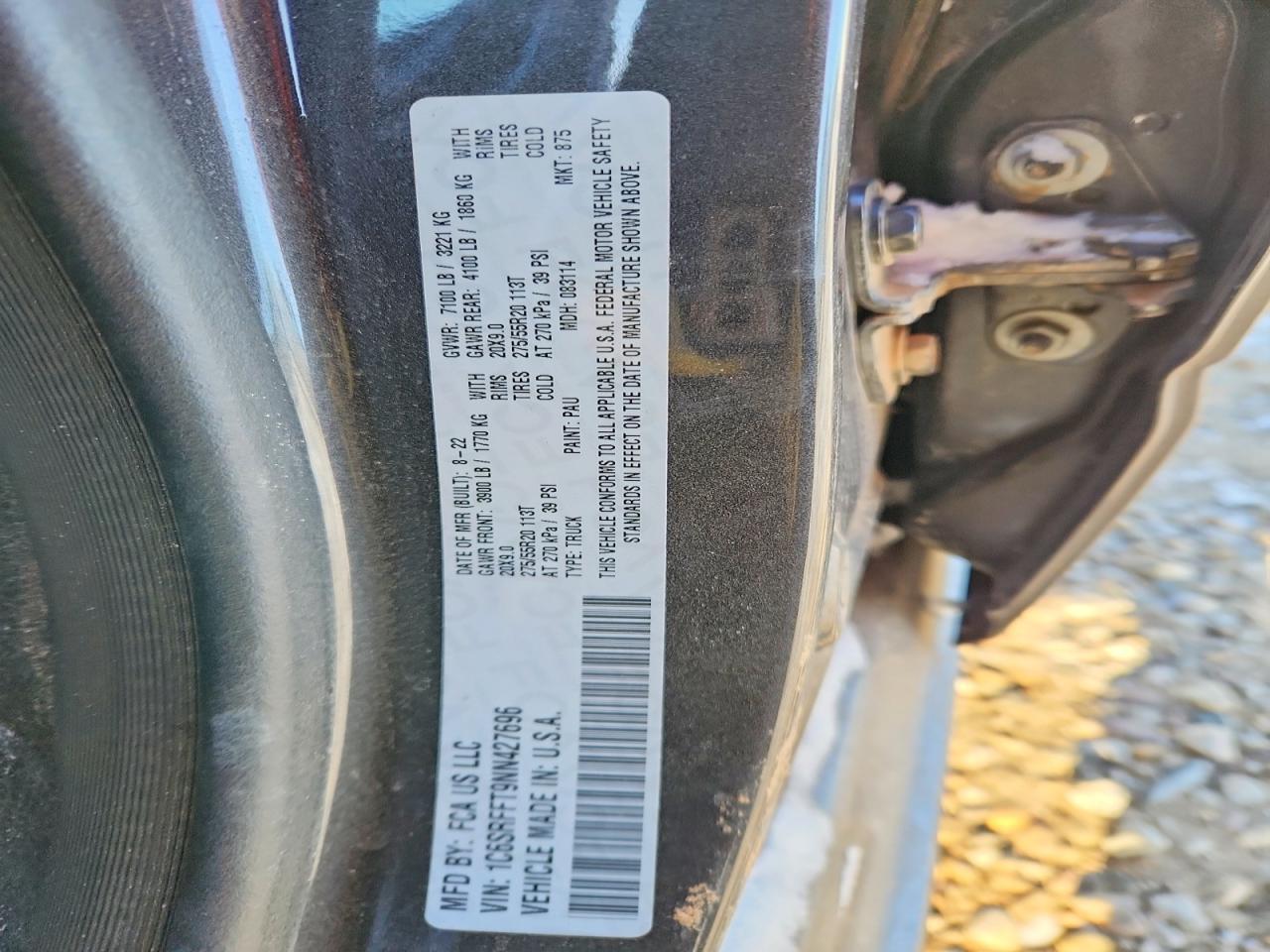 2022 Dodge Ram 1500 big Horn/lone Star