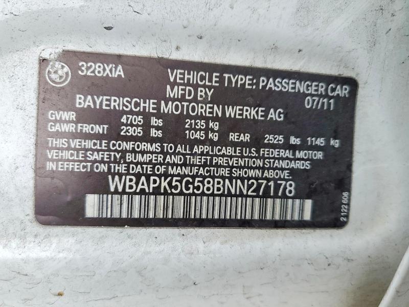 2011 BMW 328 xi Sulev