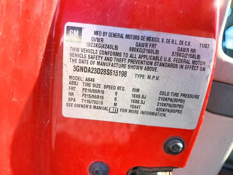 2008 Chevrolet Hhr lt