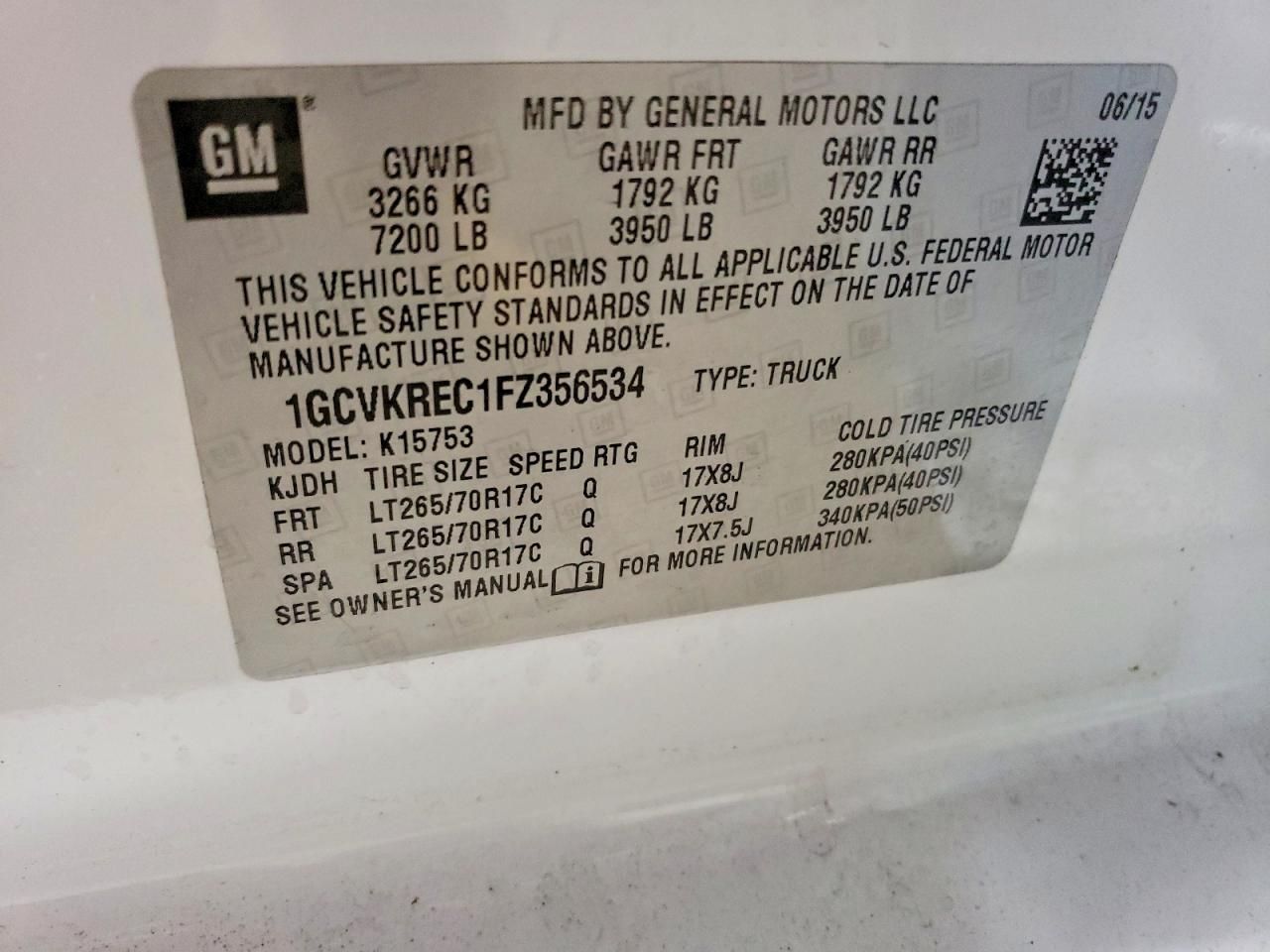 2015 Chevrolet Silverado K1500 LT