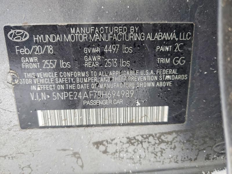 2018 Hyundai Sonata se