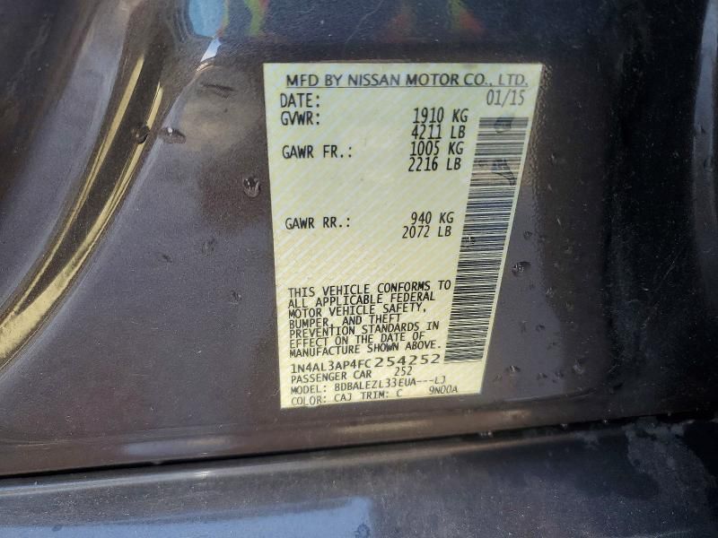 2015 Nissan Altima 2.5 s