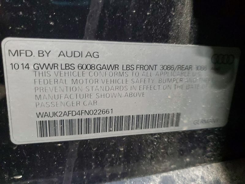 2015 Audi S8 Quattro