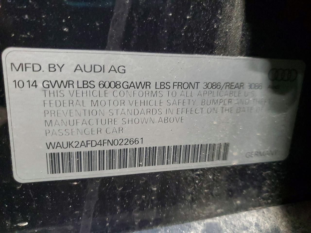 2015 Audi S8 Quattro