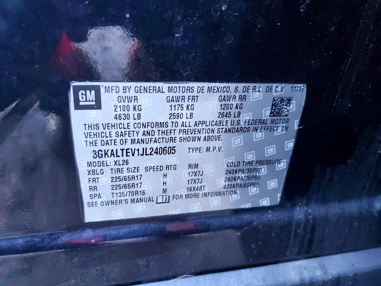 2018 GMC Terrain sle