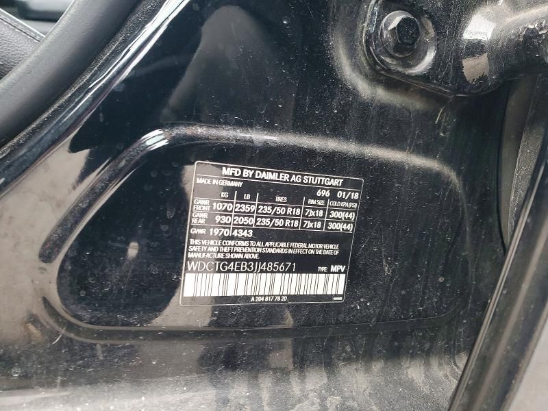 2018 Mercedes-Benz Gla 250