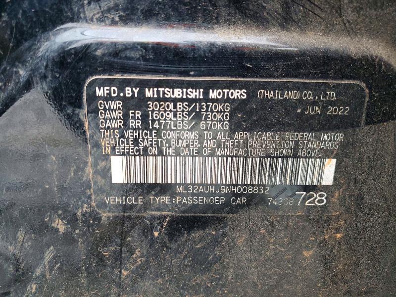 2022 Mitsubishi Mirage es