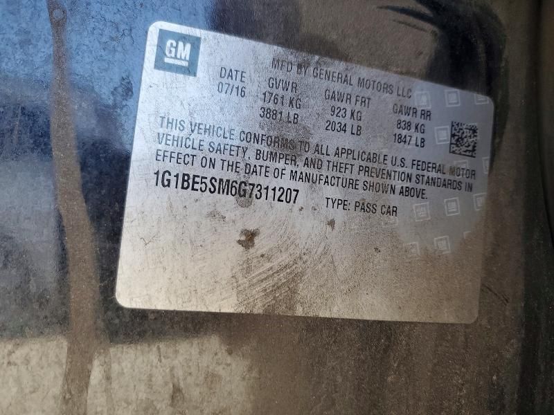 2016 Chevrolet Cruze lt