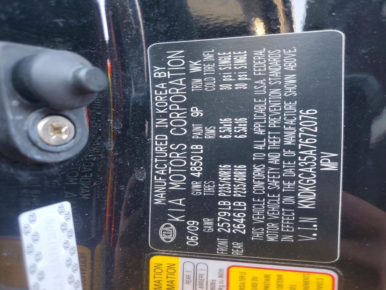 2010 KIA Sportage lx