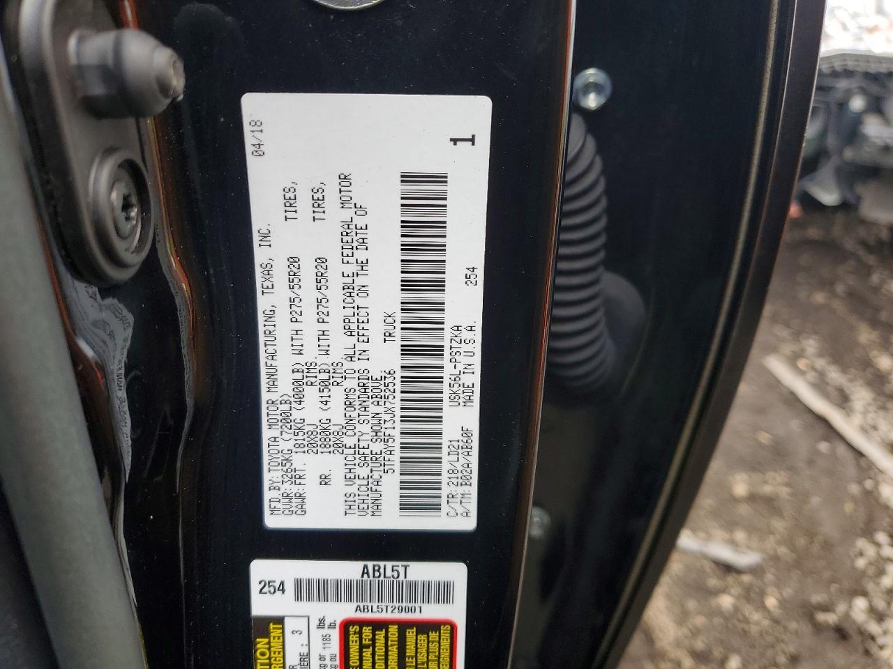 2018 Toyota Tundra Crewmax 1794